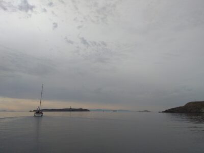 Sailing from Syros